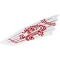 Sail, Scalloped, with Red Dragon Print