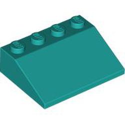 LEGO part 3297 Slope 33° 3 x 4 in Bright Bluish Green/ Dark Turquoise