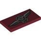 Tile 2 x 4 with Skew Harley Davidson Logo print