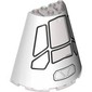 Cone Half 8 x 4 x 6 with Black Cockpit Windows print