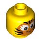 Minifig Head Child, Face Paint Tiger Print