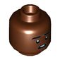 Minifig Head Lucas Sinclair, Eyebrows, Mouth Open Showing Upper Teeth, Surprised Print