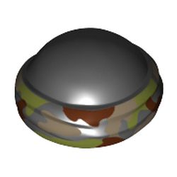 Bald Head with Tied Bandanna with Camouflage Print