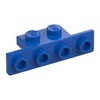 Blue Bracket 1 x 2 - 1 x 4 [Rounded Corners at Bottom, Square Corners at Top]