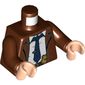 Torso Jacket, White Shirt, Dark Blue Tie, Clip, Badge, Belt Print, Reddish Brown Arms, Light Nougat Hands