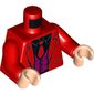 Torso Jacket, Red Tie, Purple Vest, Black Shirt Print, Red Arms, Light Nougat Hands
