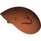 Large Figure Shoulder Cover, Armor, Round, Smooth with Clay Lumps print