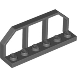 LEGO part HAND RAIL 1.5X6X2 in Dark Stone Grey (6271647|58494)