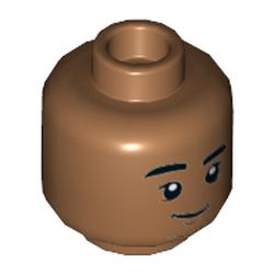 Minifig Head Ned Leeds, Smirk