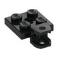 Plate Special 2 x 2 with Towball Socket, Short, Flattened with Holes and Axle Hole in Center