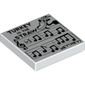 Tile 2 x 2 with 'Turkey in the Straw', 'Hey! Hey!', Sheet music, Goat print