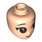 Minidoll Head Reddish Brown Eyes