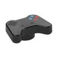 Game Controller with Silver D-Pad and Joysticks, and Red and Blue Buttons