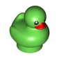 Animal, Bird, Duck / Duckling with Black Eyes, Red Beak