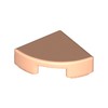 Light Nougat Tile Round 1 x 1 Quarter