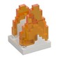 Plate Special 2 x 2 with Pixelated Trans-Orange Flames Pattern