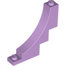 LEGO part 30099 Brick Arch 1 x 5 x 4 Inverted in Lavender