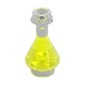 Equipment Bottle / Erlenmeyer Flask with Trans-Neon Green Fluid Pattern