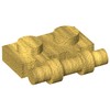 Pearl Gold Plate Special 1 x 2 Side Handle [Free Ends]