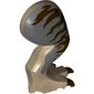 Animal Body Part, Dinosaur, Tyrannosaurus Rex Leg, Right, with Pin, Dark Brown Claws and Dark Brown Stripes on Dark Bluish Gray Print