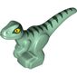Animal, Dinosaur, Raptor, Baby, Dark Green Stripes