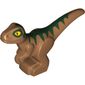 Animal, Dinosaur, Raptor, Baby, Dark Green Stripes