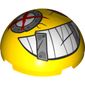 Dome Hemisphere 4 x 4 with Junkertown Eyes and Smile print