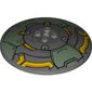 Dish 8 x 8 Inverted [Radar] with Overwatch Wrecking Ball with Sand Green Background print