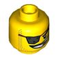 Minifig Head Metalbeard, with Metal Eyepatch, Stubble Beard, Smile, Golden Tooth