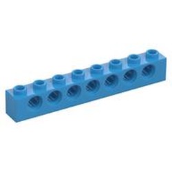 LEGO part  TECHNIC BRICK 1X8 in Dark Azure