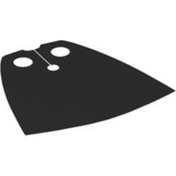 Neckwear Cape, Standard with Dark Azure Back [Traditional Starched Fabric]