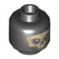 Minifig Head Death Eater Mask, Black Eyes, No Nose