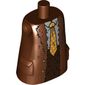 Torso Large, Long Coat with Molded Pockets, Fur, Medium Blue Shirt, Yellow/Orange Tie Print (Hagrid)