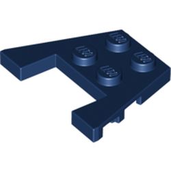 LEGO part 28842 PLATE 3X4 W/ANGLES in Earth Blue/ Dark Blue