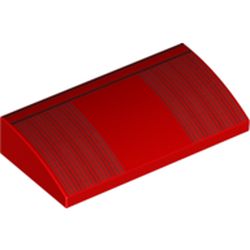 Slope Brick Curved 2 x 4 x 2/3 No Studs, with Bottom Tubes and Black Lines print