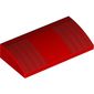 Slope Brick Curved 2 x 4 x 2/3 No Studs, with Bottom Tubes and Black Lines print
