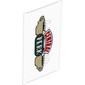 Glass for Window 1 x 4 x 6 with 'Central Perk', 2 Coffee Cups print