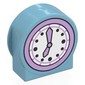 Duplo Brick 1 x 3 x 2 Round Top, Cut Away Sides with Clock Face Print