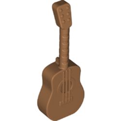 LEGO part GUITAR, NO. 4 in Medium Nougat