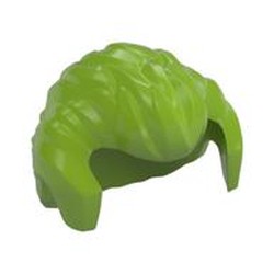 LEGO part 21268 MINI WIG, NO. 102 in Bright Yellowish Green/ Lime