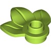 Lime Plant, Plate 1 x 1 Round with 3 Leaves