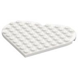 Plate Angled 9 x 9 Heart Shape