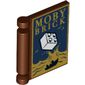 Book Cover with 'MOBY BRICK', Waves, White 2 x 2 Lego Brick Print