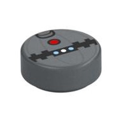 Tile Round 1 x 1 with Thermal Detonator Print