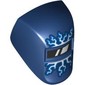 Headwear Accessory Welding Mask with Visor, White Reflection, White Lightning print