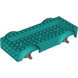 LEGO part 65094 CAR CHASSIS 6X16X2 in Bright Bluish Green/ Dark Turquoise