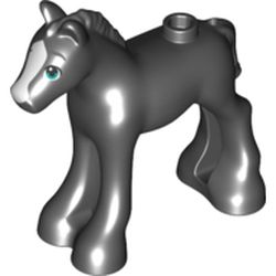 Animal, Horse / Foal, with Dark Turquoise Eyes, White Blaze Print