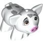 Animal, Pig, Small with Bright Light Pink Snout, Light Bluish Grey Spots, Sad (Pua)