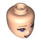 Minidoll Head Medium Lavender Eyes, Pink Lips, Teeth