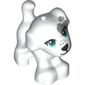 Animal, Dog, Small Standing with Blue Eyes, Black Nose, Light Bluish Grey Spots, Freckles